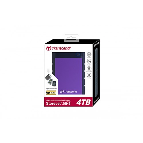 Transcend StoreJet 25H3 4TB Portable Hard Disk