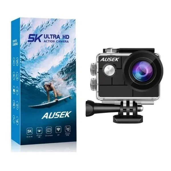 Ausek AT-M40R 5K Waterproof Action Camera Exclusive Combo Package