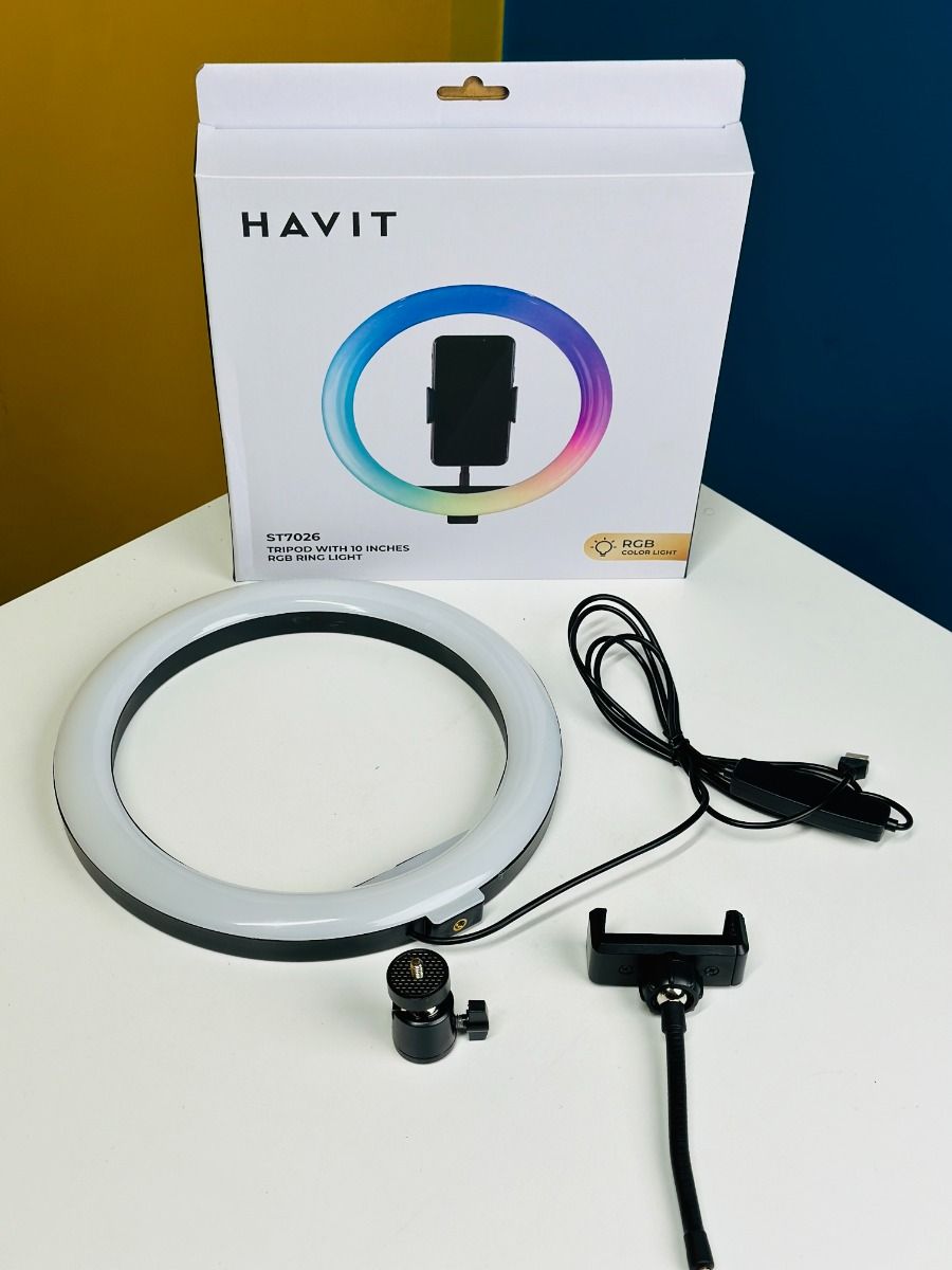 Havit ST7026 Tripod With RGB LED Ring Light