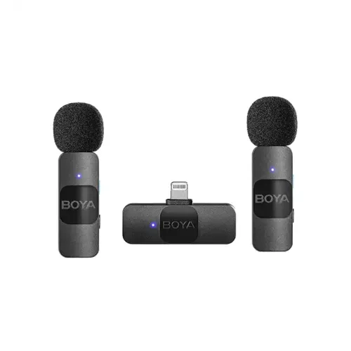 Boya BY-V2 Ultracompact 2.4GHz Wireless Microphone System for iOS Devices