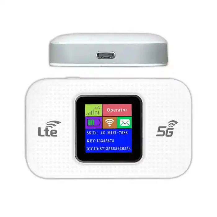 MF68E 4G Portable Pocket Routing Wi-Fi 150Mbps Wireless Routing SIM Plug with 3000mAh Color Screen & WEP WiFi