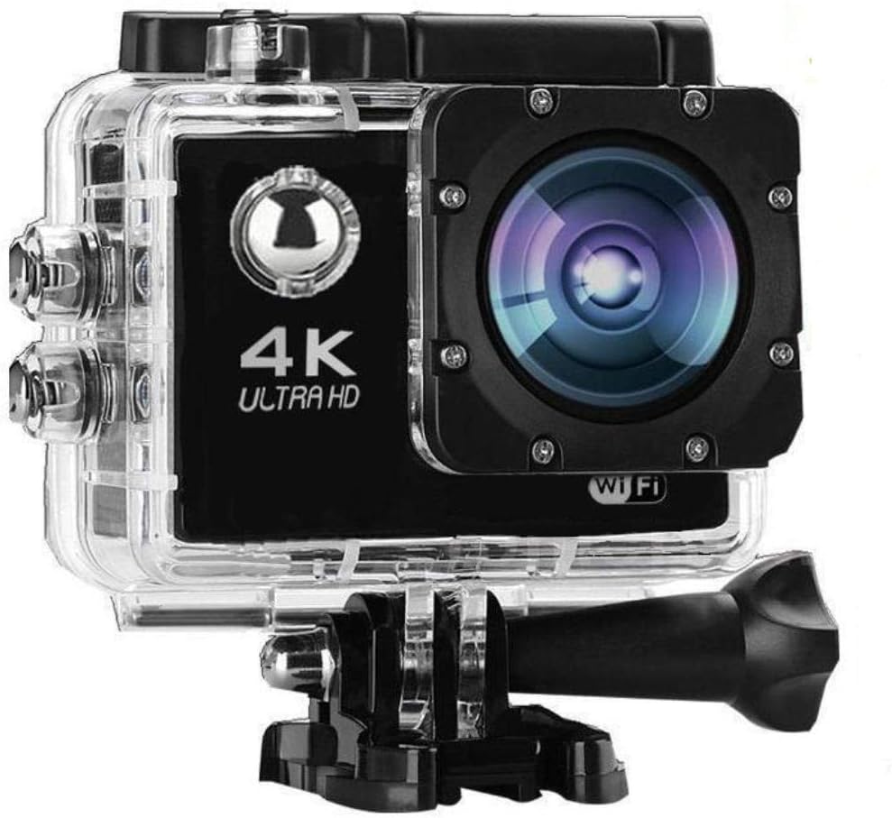 16MP 4K Ultra 30m Waterproof Sports Action Camera Kit with Built-in WiFi & Remote Control