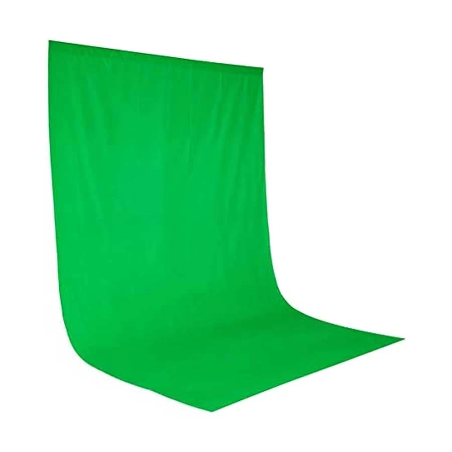 Green Screen Backdrop for Video & Photo Studio - 100% Muslin Cotton, 8-12 ft