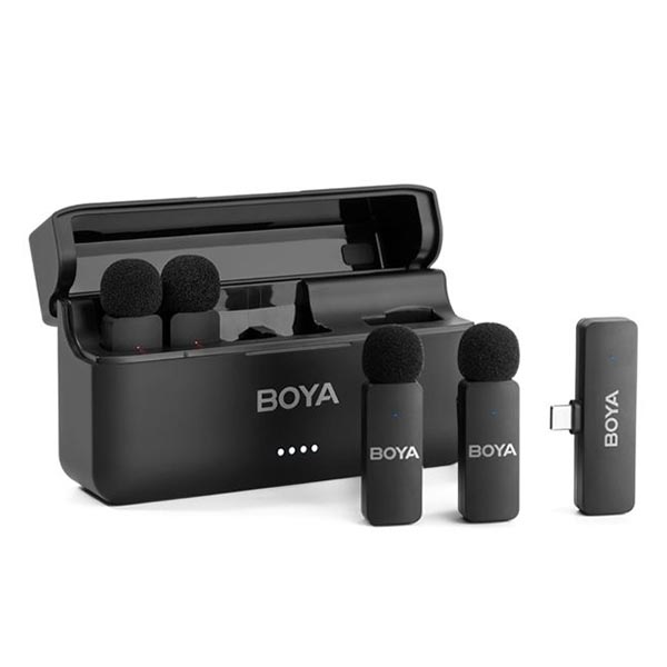 BOYA BY-V4U Four-Channel Wireless Lavalier Microphone